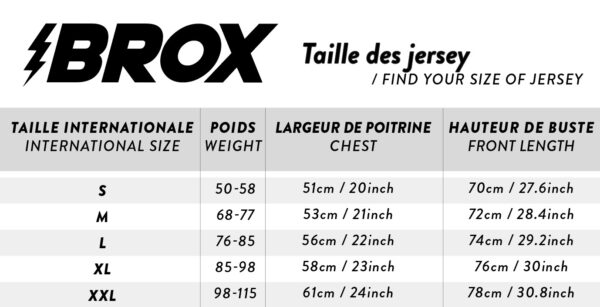 Brox Guide Taille Jersey