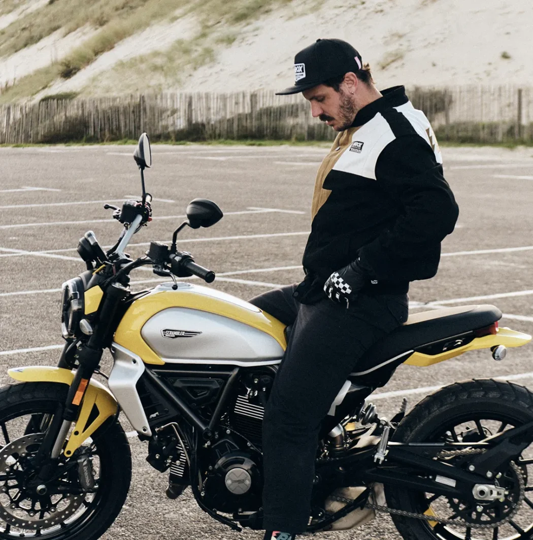 Veste moto textile